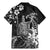 Hawaii King Kamehameha Day Family Matching Mermaid Dress and Hawaiian Shirt Polynesian Pattern Mix Hibiscus Black