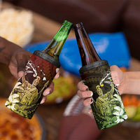 Hawaii King Kamehameha Day 4 in 1 Can Cooler Tumbler Polynesian Pattern Mix Hibiscus Reggae