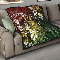 Hawaii King Kamehameha Day Quilt Polynesian Pattern Mix Hibiscus Reggae