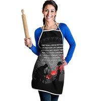 Cook Islands ANZAC Day Apron Soldier Silhouette Remembrance
