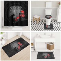 Cook Islands ANZAC Day Bathroom Set Soldier Silhouette Remembrance