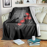 Cook Islands ANZAC Day Blanket Soldier Silhouette Remembrance