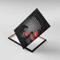 Cook Islands ANZAC Day Canvas Wall Art Soldier Silhouette Remembrance