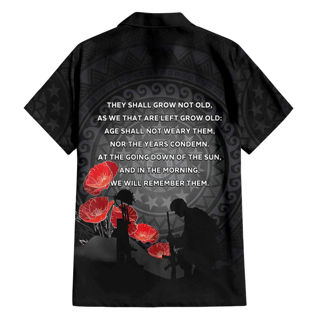 Cook Islands ANZAC Day Family Matching Mermaid Dress and Hawaiian Shirt Soldier Silhouette Remembrance LT05 - Polynesian Pride