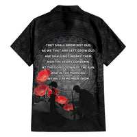 Cook Islands ANZAC Day Family Matching Summer Maxi Dress and Hawaiian Shirt Soldier Silhouette Remembrance LT05 - Polynesian Pride