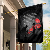Cook Islands ANZAC Day Garden Flag Soldier Silhouette Remembrance