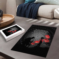 Cook Islands ANZAC Day Puzzle Soldier Silhouette Remembrance