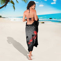 Cook Islands ANZAC Day Sarong Soldier Silhouette Remembrance