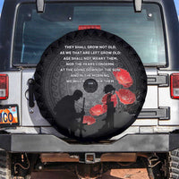 Cook Islands ANZAC Day Spare Tire Cover Soldier Silhouette Remembrance