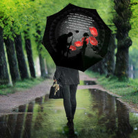 Cook Islands ANZAC Day Umbrella Soldier Silhouette Remembrance