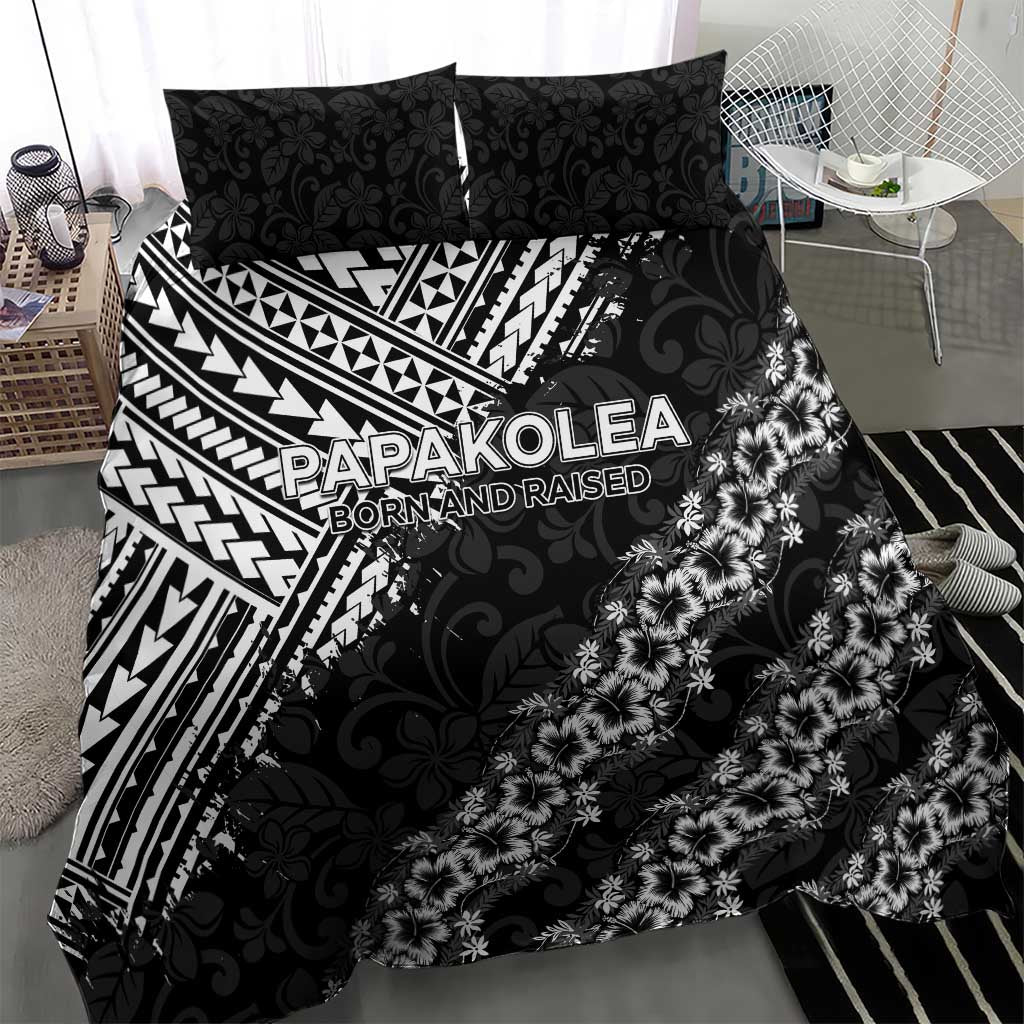Hawaii Papakolea Born And Raised Bedding Set Hawaiian Tribal Pattern
