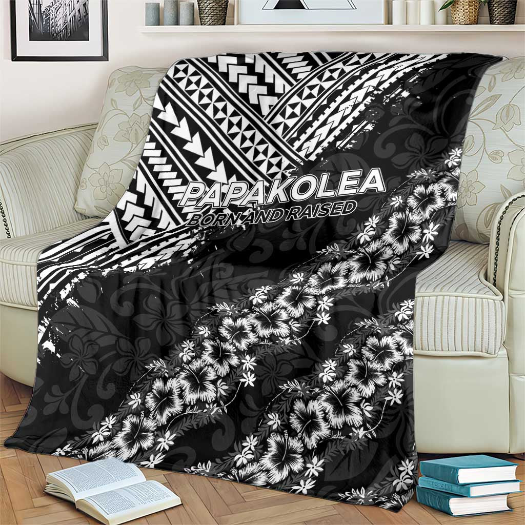Hawaii Papakolea Born And Raised Blanket Hawaiian Tribal Pattern