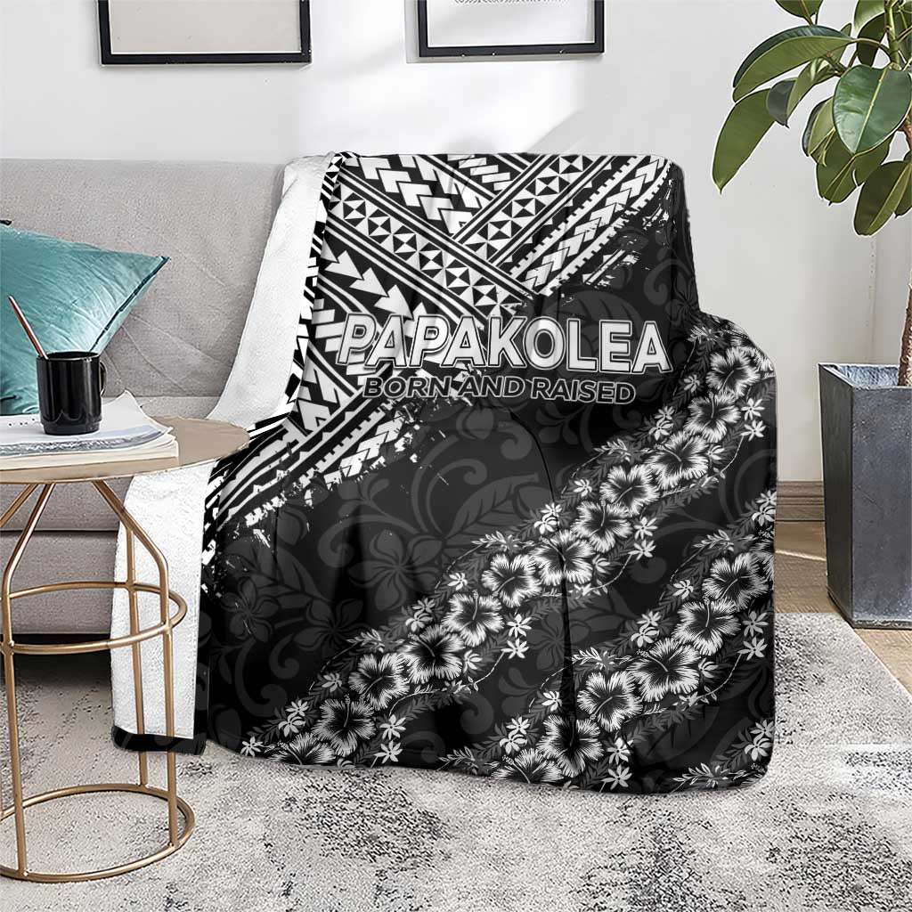 Hawaii Papakolea Born And Raised Blanket Hawaiian Tribal Pattern
