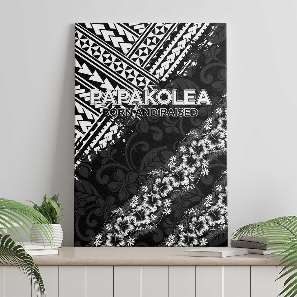 Hawaii Papakolea Born And Raised Canvas Wall Art Hawaiian Tribal Pattern