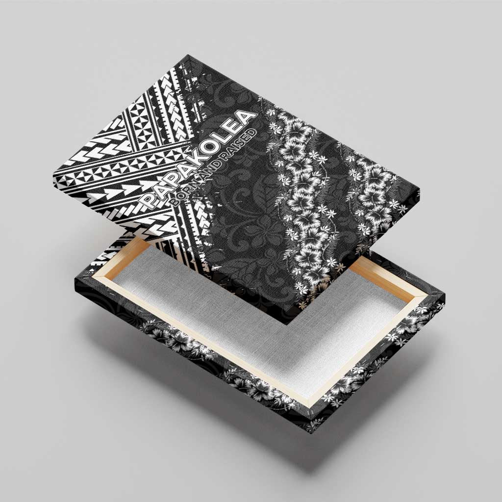 Hawaii Papakolea Born And Raised Canvas Wall Art Hawaiian Tribal Pattern