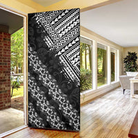 Hawaii Papakolea Born And Raised Door Cover Hawaiian Tribal Pattern
