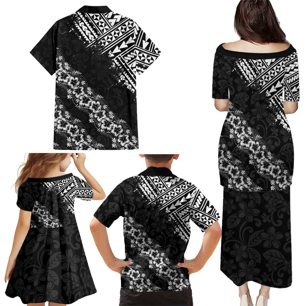 Hawaii Papakolea Born And Raised Family Matching Puletasi and Hawaiian Shirt Hawaiian Tribal Pattern