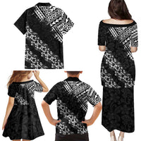 Hawaii Papakolea Born And Raised Family Matching Puletasi and Hawaiian Shirt Hawaiian Tribal Pattern
