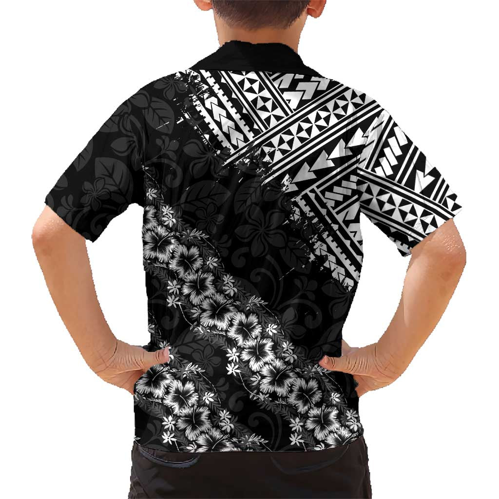 Hawaii Papakolea Born And Raised Family Matching Short Sleeve Bodycon Dress and Hawaiian Shirt Hawaiian Tribal Pattern LT05 - Polynesian Pride
