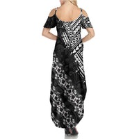 Hawaii Papakolea Born And Raised Family Matching Summer Maxi Dress and Hawaiian Shirt Hawaiian Tribal Pattern