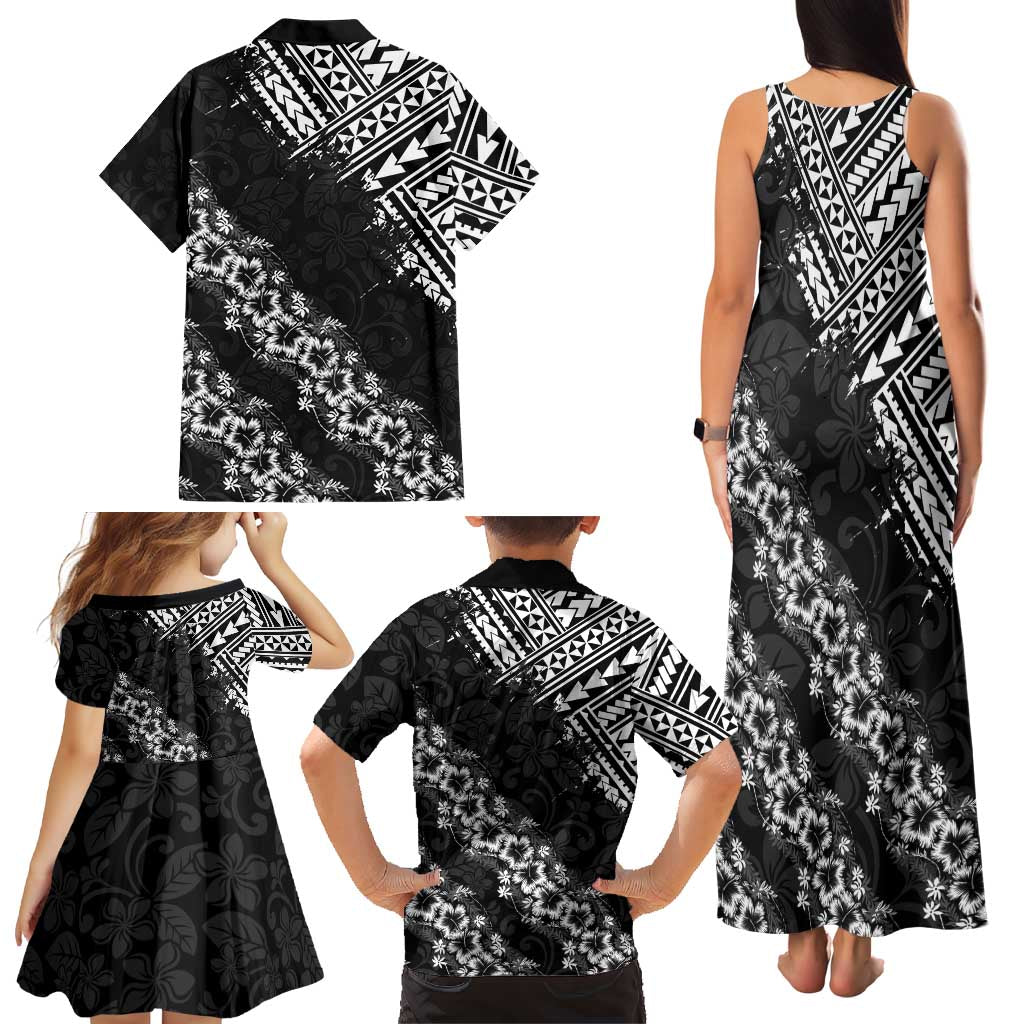 Hawaii Papakolea Born And Raised Family Matching Tank Maxi Dress and Hawaiian Shirt Hawaiian Tribal Pattern LT05 - Polynesian Pride