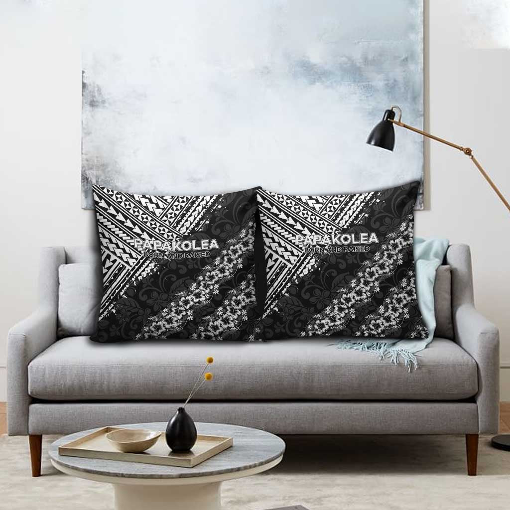 Hawaii Papakolea Born And Raised Pillow Cover Hawaiian Tribal Pattern