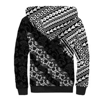 Hawaii Papakolea Born And Raised Sherpa Hoodie Hawaiian Tribal Pattern