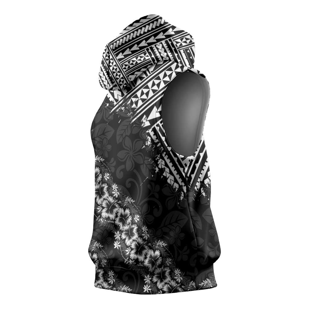 Hawaii Papakolea Born And Raised Sleeveless Hoodie Hawaiian Tribal Pattern