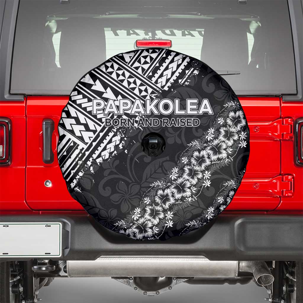 Hawaii Papakolea Born And Raised Spare Tire Cover Hawaiian Tribal Pattern