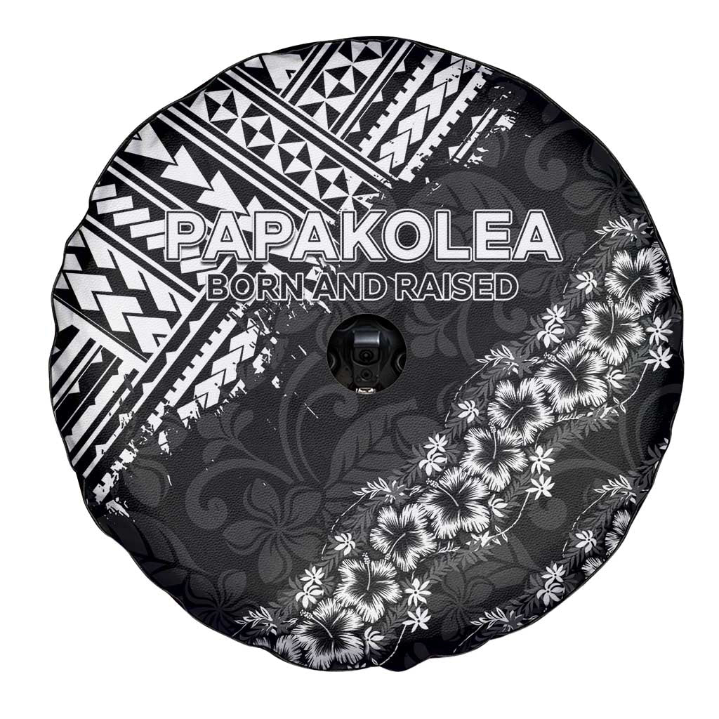 Hawaii Papakolea Born And Raised Spare Tire Cover Hawaiian Tribal Pattern
