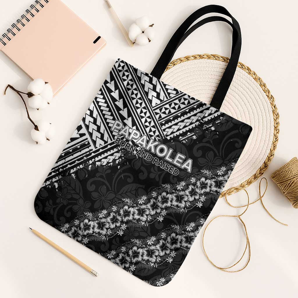 Hawaii Papakolea Born And Raised Tote Bag Hawaiian Tribal Pattern