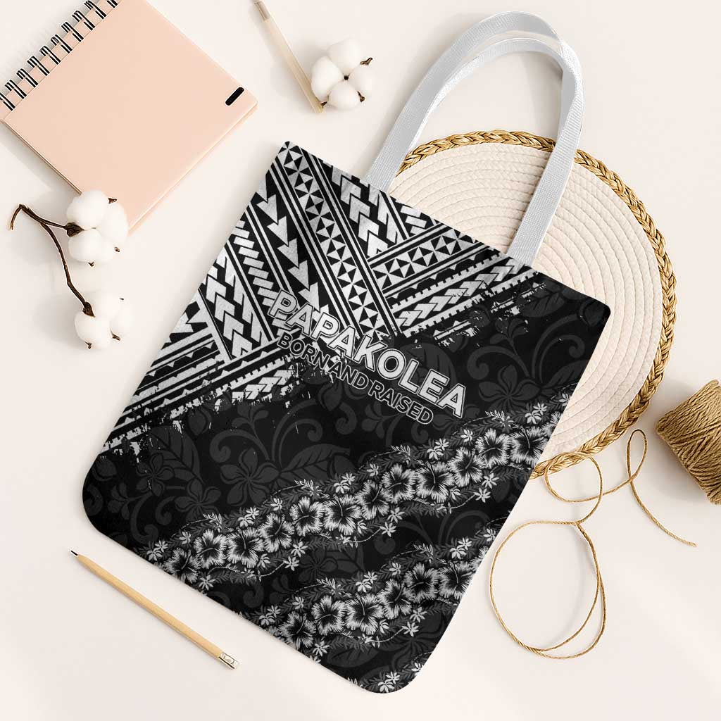 Hawaii Papakolea Born And Raised Tote Bag Hawaiian Tribal Pattern