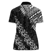 Hawaii Papakolea Born And Raised Women Polo Shirt Hawaiian Tribal Pattern