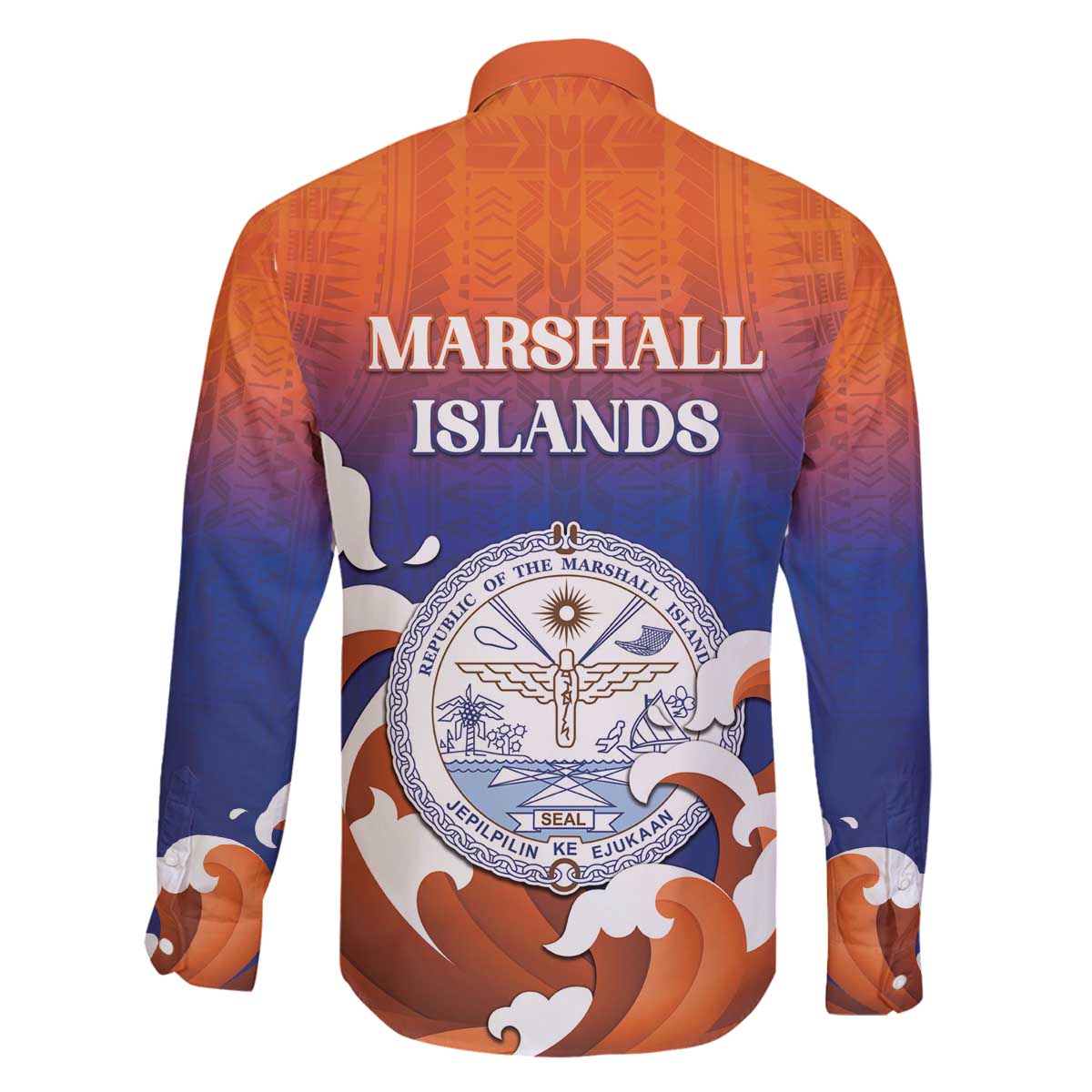 Marshall Islands Fishermen's Day Family Matching Off The Shoulder Long Sleeve Dress and Hawaiian Shirt It's Fishing Time