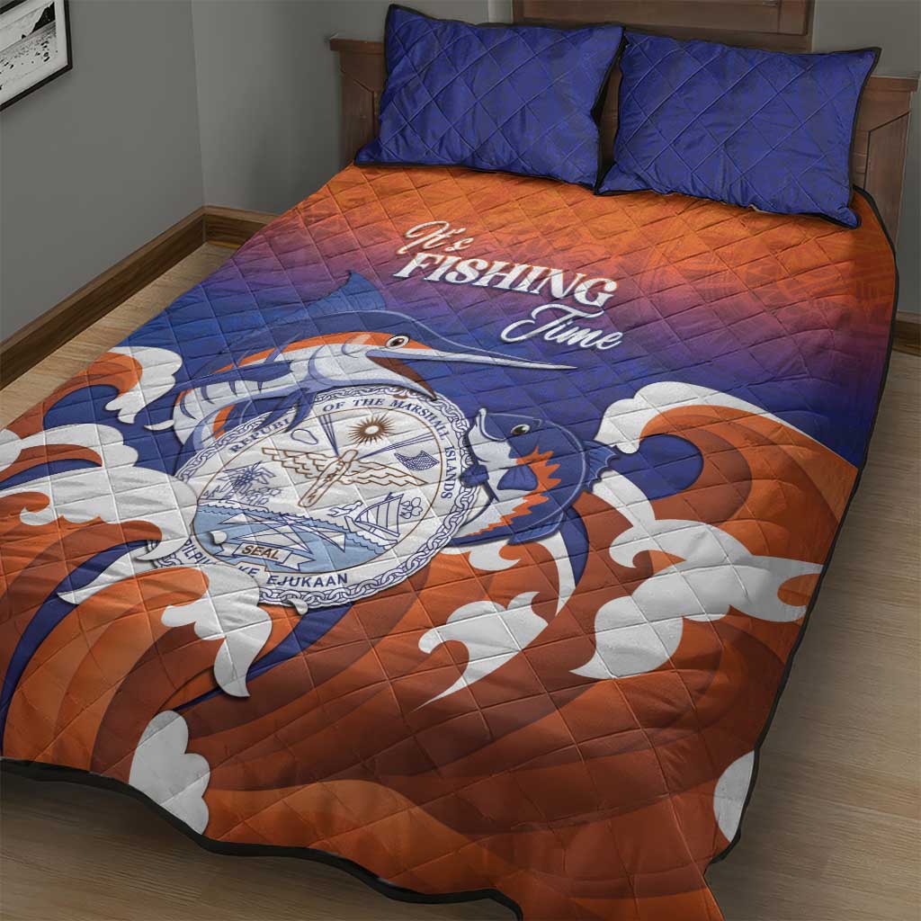 Marshall Islands Fishermen's Day Quilt Bed Set It's Fishing Time