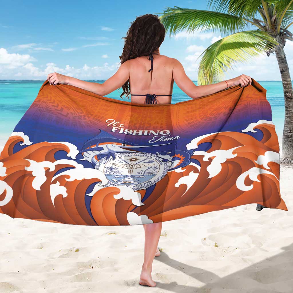 Marshall Islands Fishermen's Day Sarong It's Fishing Time
