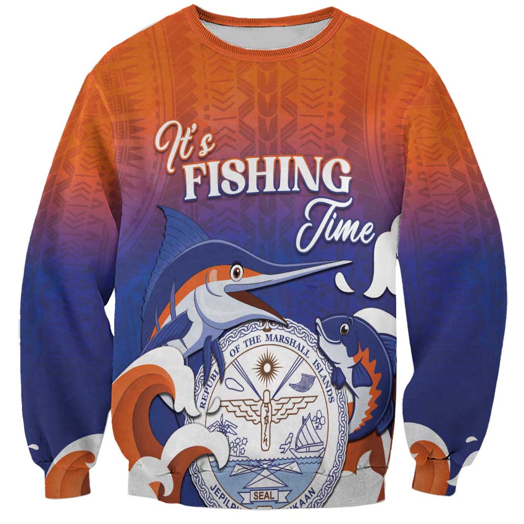 Marshall Islands Fishermen's Day Sweatshirt It's Fishing Time