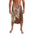 Plumeria With Brown Polynesian Tattoo Pattern Lavalava