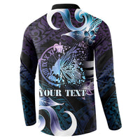 Personalised Polynesia Suicide Prevention Awareness Button Sweatshirt No Story Should End Too Soon