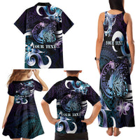 Personalised Polynesia Suicide Prevention Awareness Family Matching Tank Maxi Dress and Hawaiian Shirt No Story Should End Too Soon