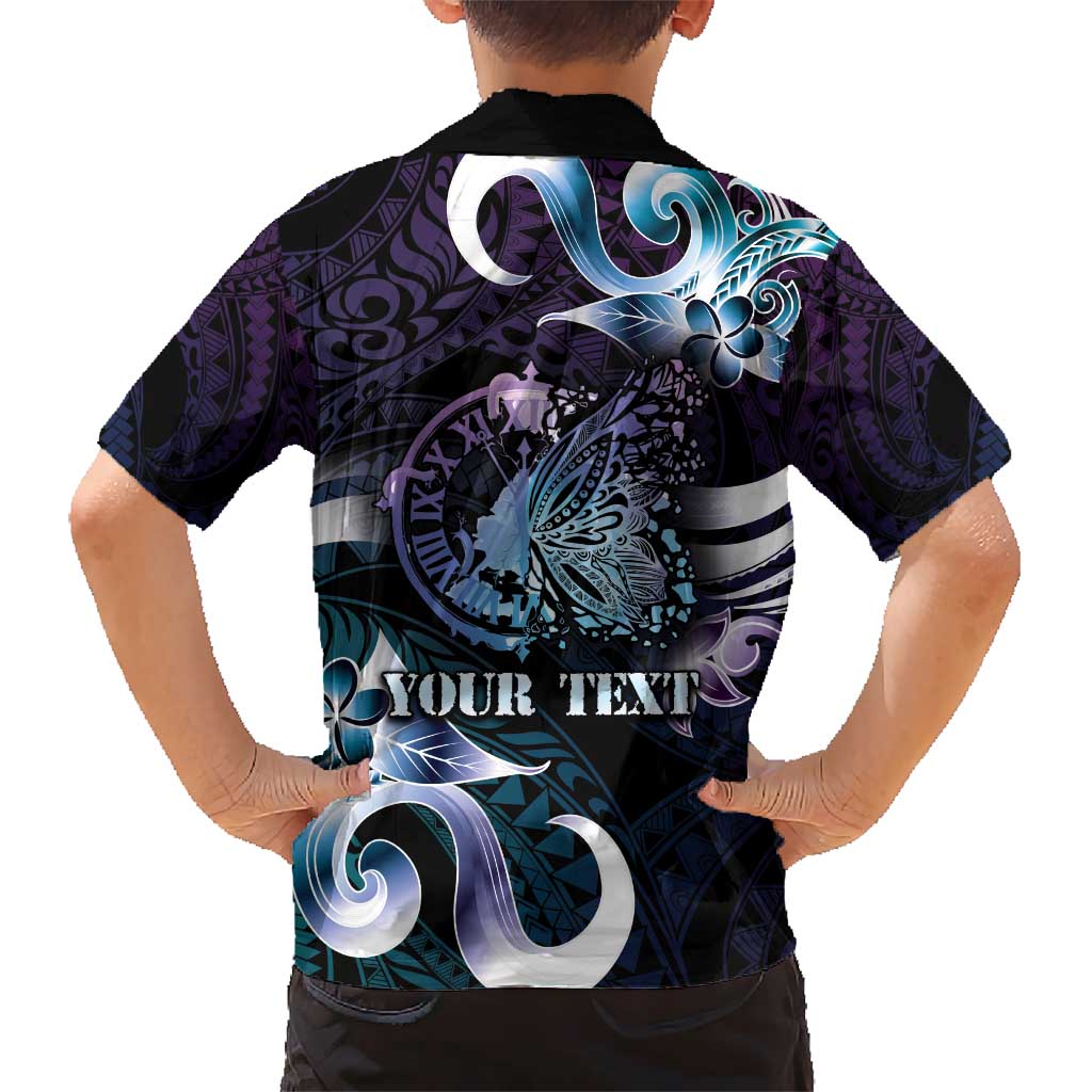 Personalised Polynesia Suicide Prevention Awareness Kid Hawaiian Shirt No Story Should End Too Soon