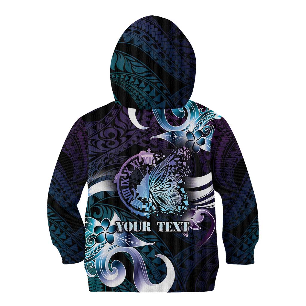 Personalised Polynesia Suicide Prevention Awareness Kid Hoodie No Story Should End Too Soon