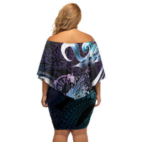 Personalised Polynesia Suicide Prevention Awareness Off Shoulder Short Dress No Story Should End Too Soon