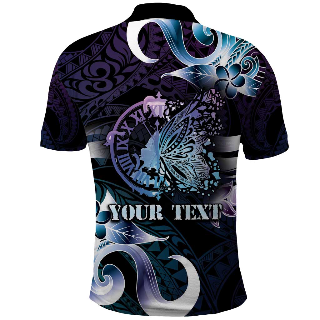 Personalised Polynesia Suicide Prevention Awareness Polo Shirt No Story Should End Too Soon