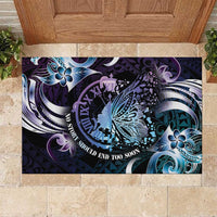 Polynesia Suicide Prevention Awareness Rubber Doormat No Story Should End Too Soon