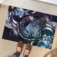 Polynesia Suicide Prevention Awareness Rubber Doormat No Story Should End Too Soon