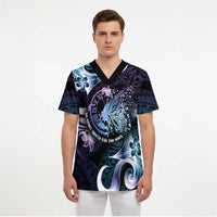 Personalised Polynesia Suicide Prevention Awareness Scrub Top No Story Should End Too Soon - Polynesian Pride