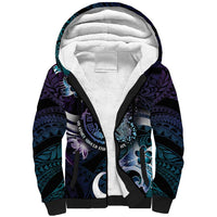 Personalised Polynesia Suicide Prevention Awareness Sherpa Hoodie No Story Should End Too Soon
