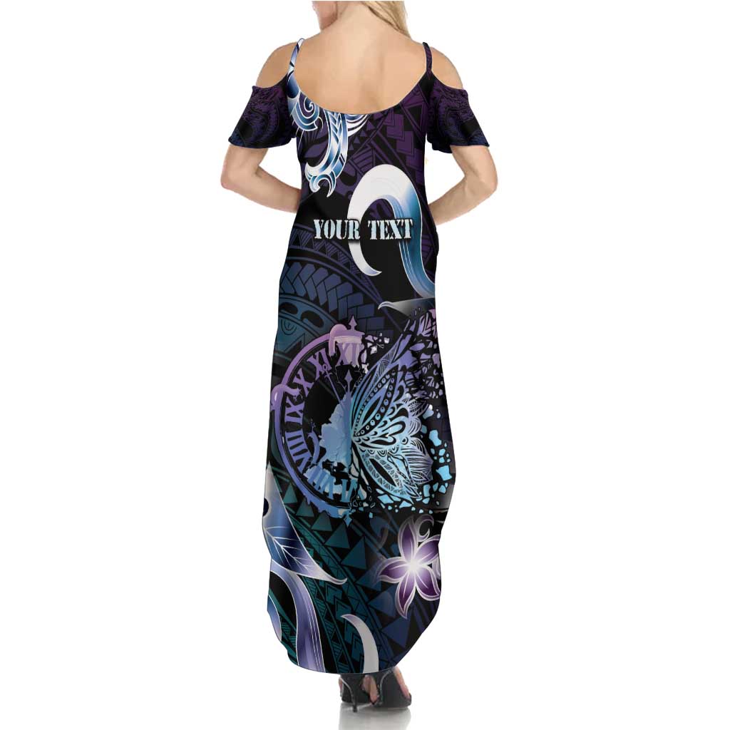Personalised Polynesia Suicide Prevention Awareness Summer Maxi Dress No Story Should End Too Soon