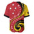 Papua New Guinea 50th Independence Anniversary Baseball Jersey Special Style Red Version - Polynesian Pride